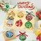 LET'S RESIN Christmas Resin Molds, Set of 2 Resin Molds Silicone with 8 Round Cavities Each 2.4 Inch with 20 Pcs Lanyard, Silicone Molds for Epoxy Resin, Christmas Tree Ornament, Jewelry Keychain